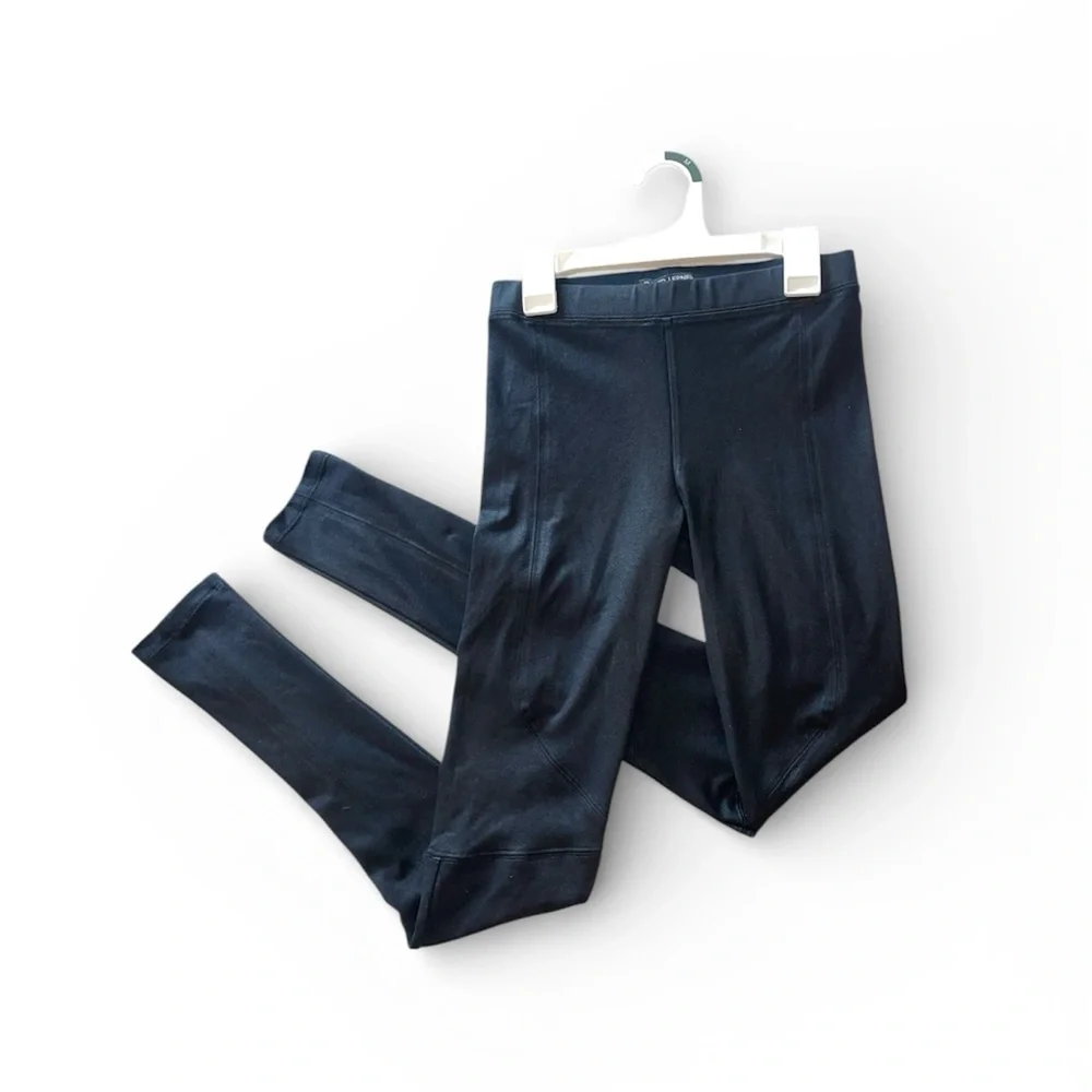 David Lerner Faux Leather Biker Leggings with Ankle Zip  - Women’s Size S - Picture 2 of 13